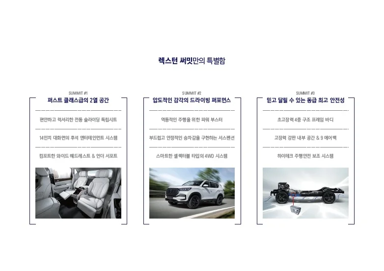 렉스턴 써밋 가격표 - 2024년 03월 3쪽