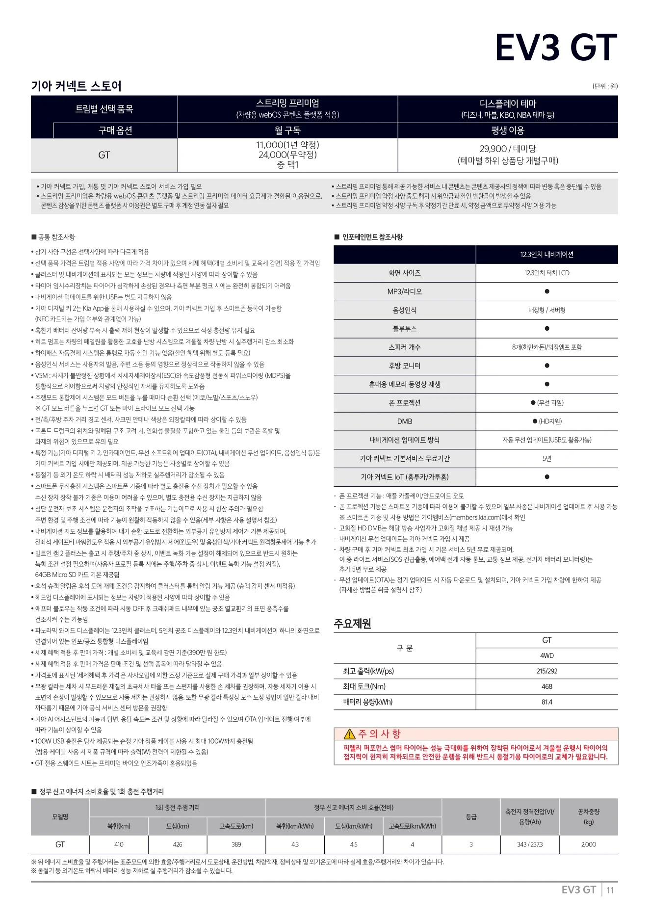 2026년 7월 EV3 GT 신차가격표 2쪽