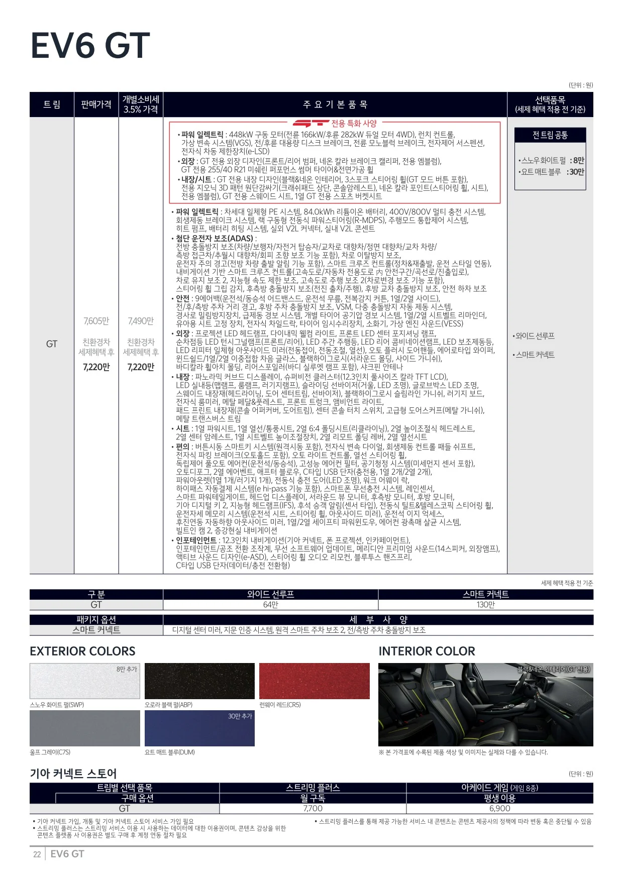 2025년 5월 EV6 & EV6 GT 신차가격표 5쪽