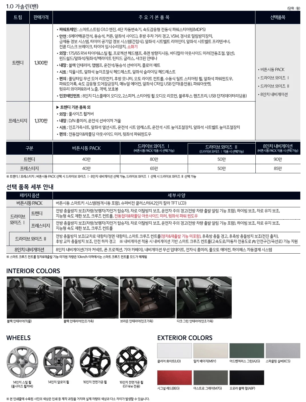 모닝 가격표 - 2024년 06월 2쪽