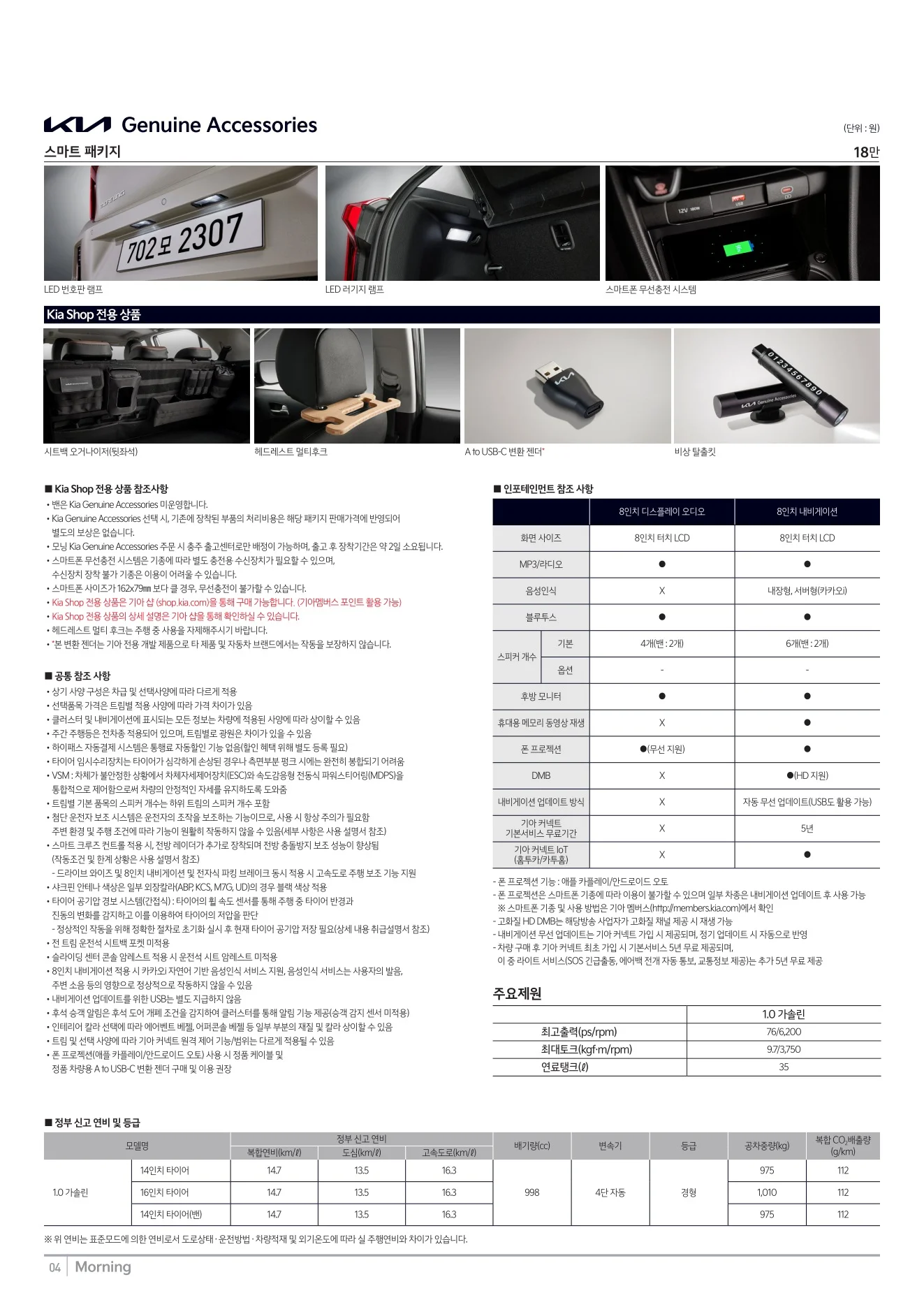 2026년 5월 모닝 신차가격표 (2027년형 모닝 출시) 3쪽