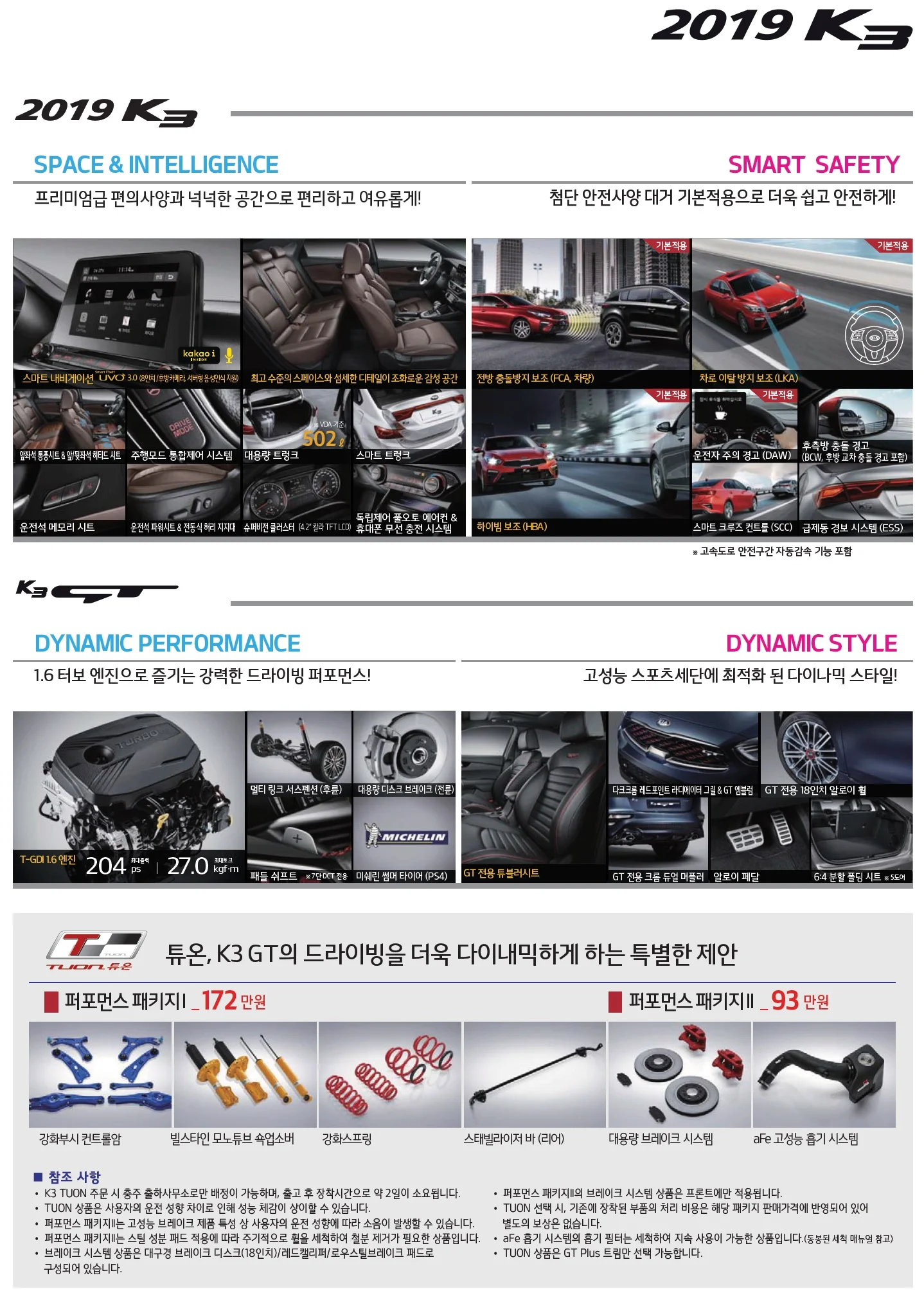 올뉴 K3 가격표 - 2019년형 (2018년 10월) 2쪽