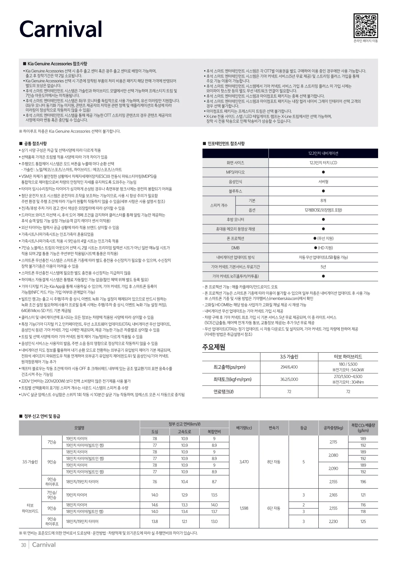 2026년 7월 카니발 신차가격표 6쪽