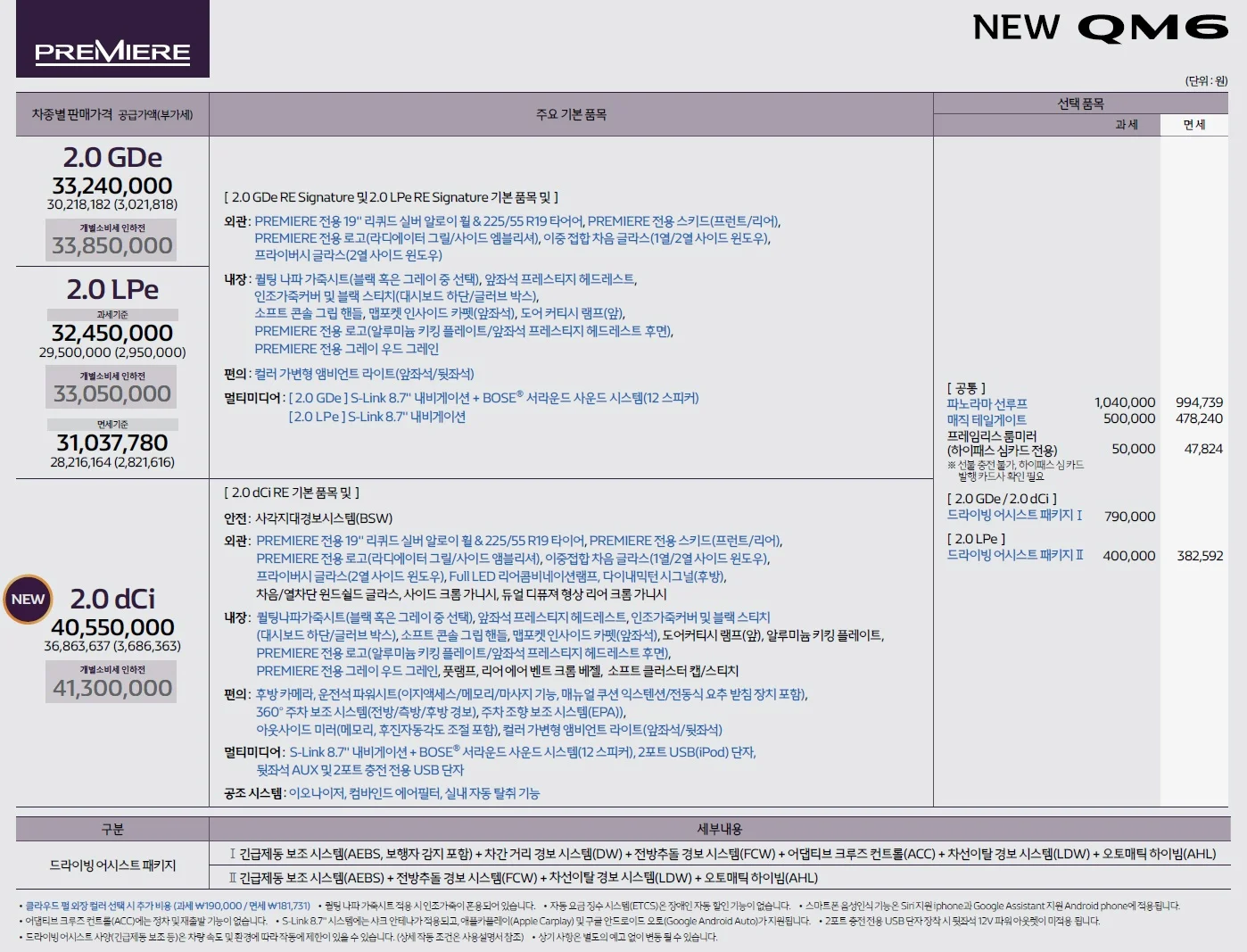 QM6 가격표 - 2021년 03월 6쪽