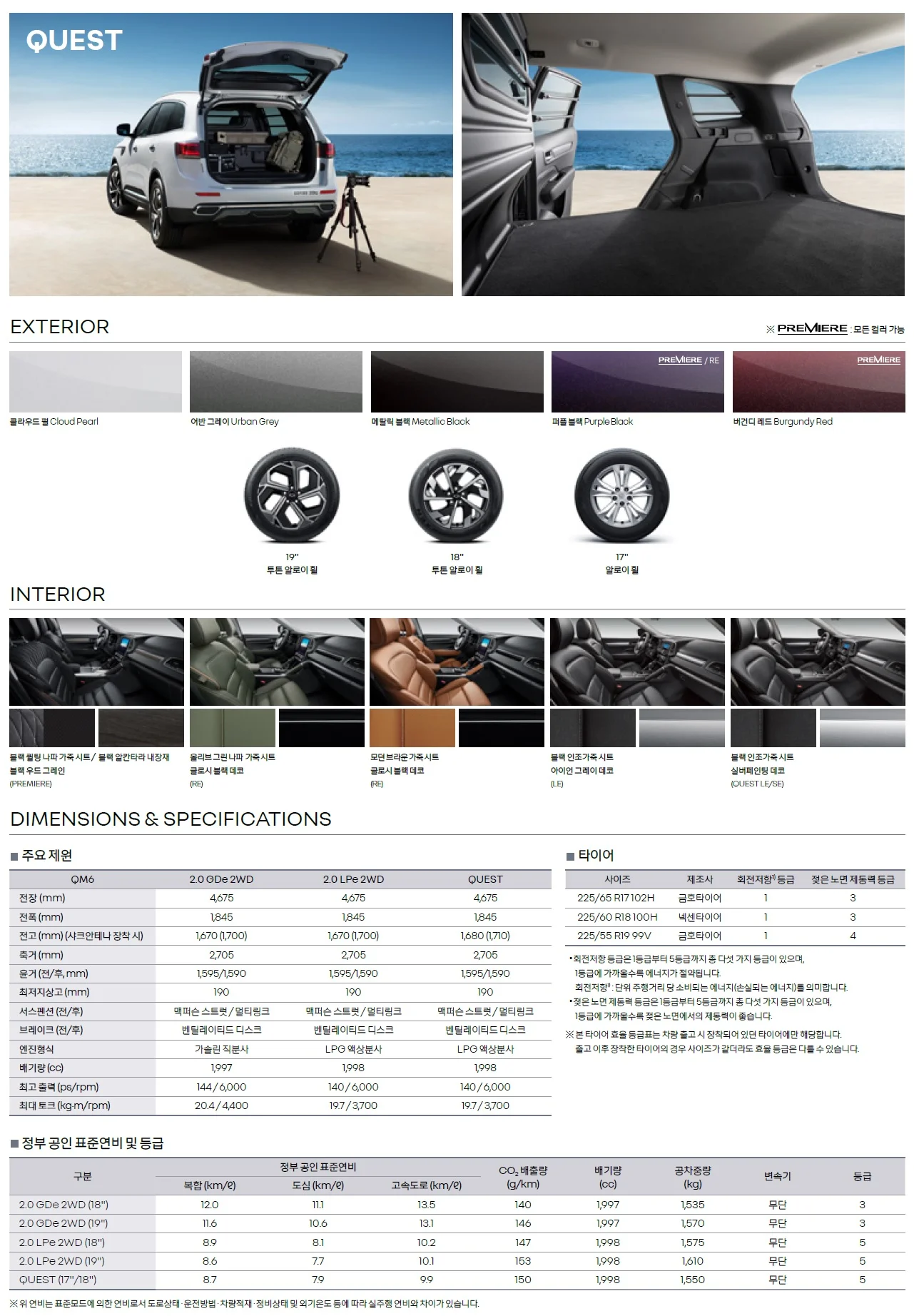 QM6 가격표 - 2023년 03월 (The New QM6) 5쪽