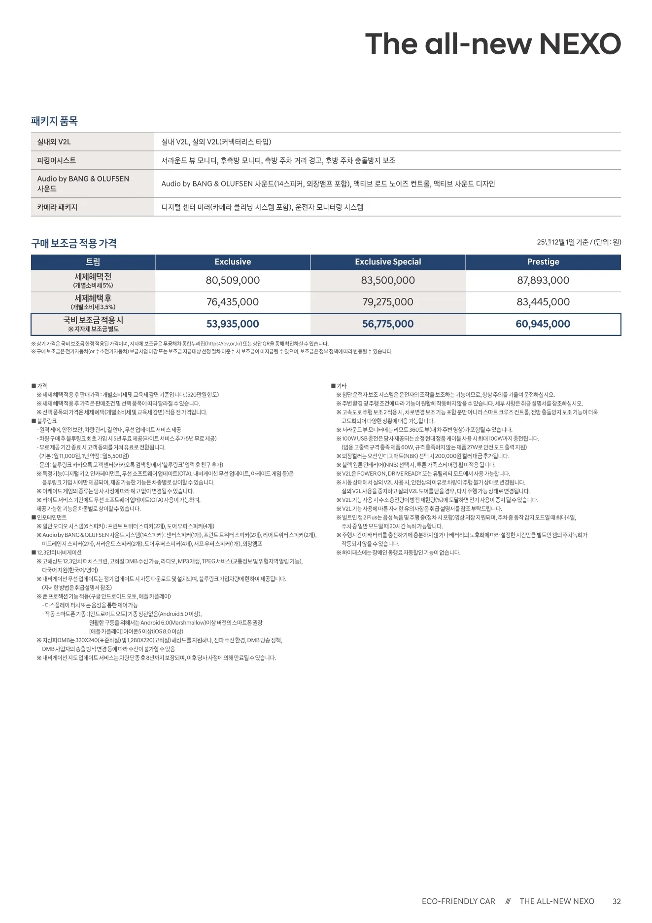 2025년 12월 넥쏘 신차가격표 2쪽