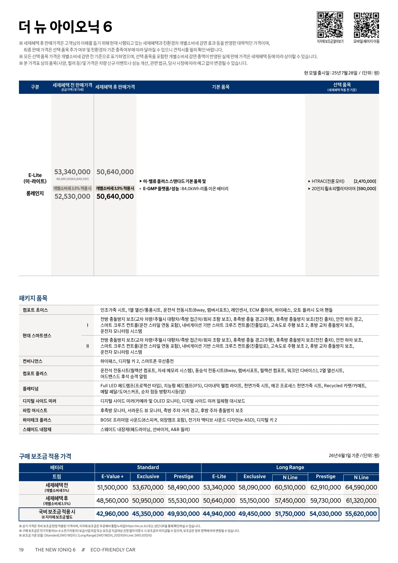 2026년 6월 아이오닉6 신차가격표 3쪽