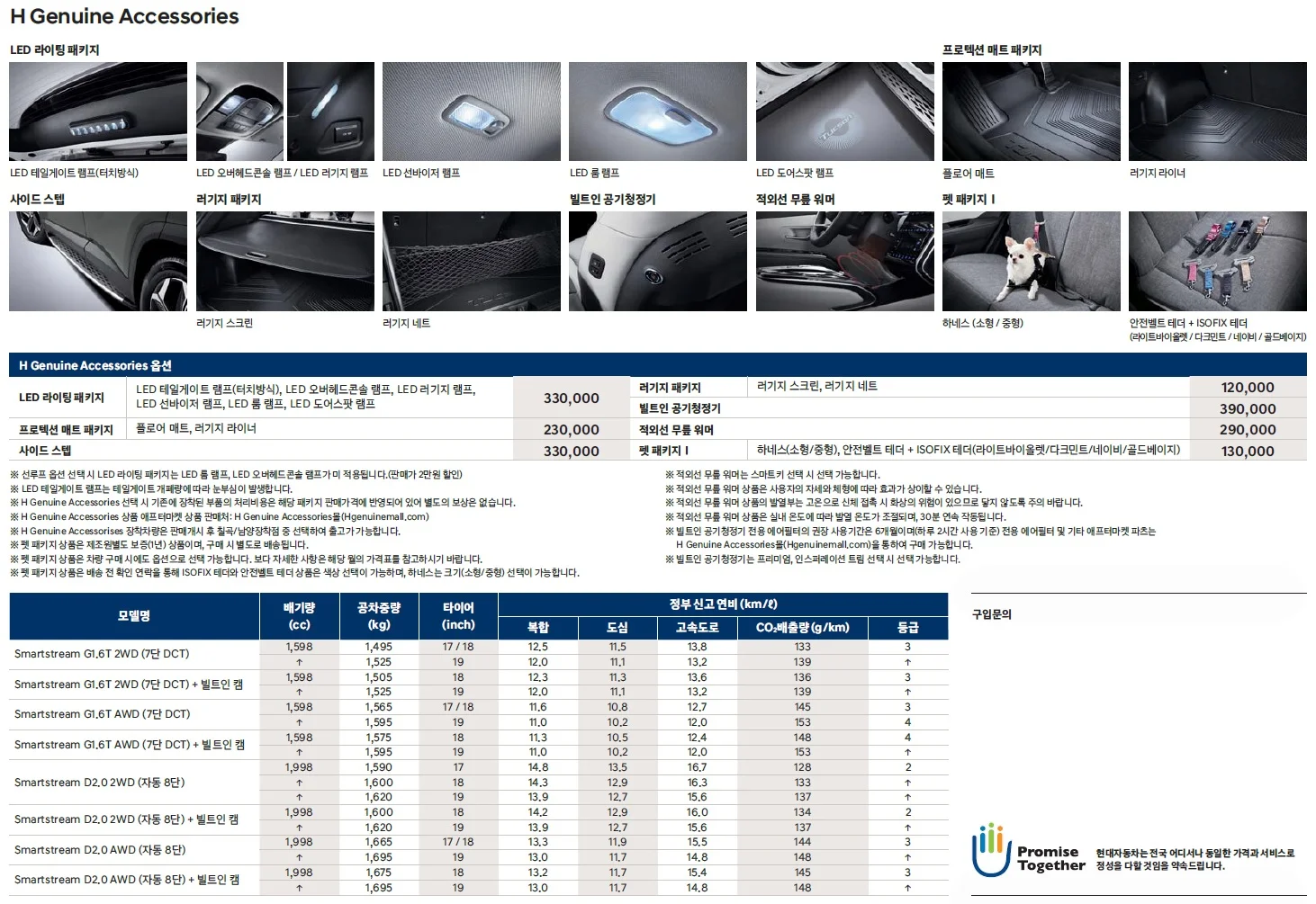 투싼 가격표 - 2020년 09월 3쪽